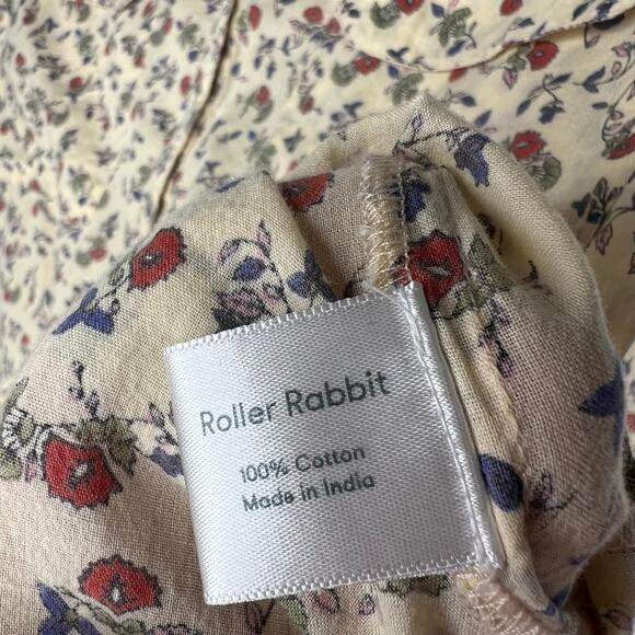 Roller Rabbit Floral Long Sleeve Blouse Size Small - Picture 4 of 7